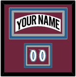 Colorado Nameplate & Number (Shoulder) - Home White (1999-2001) - Triple Mat 2