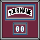 Colorado Nameplate & Number (Shoulder) - Home White (1999-2001) - Triple Mat 2