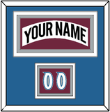 Colorado Nameplate & Number (Shoulder) - Home White (1999-2001) - Triple Mat 3