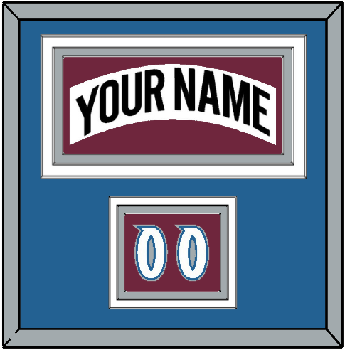 Colorado Nameplate & Number (Shoulder) - Home White (1999-2001) - Premier Tier 3
