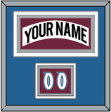 Colorado Nameplate & Number (Shoulder) - Home White (1999-2001) - Triple Mat 3