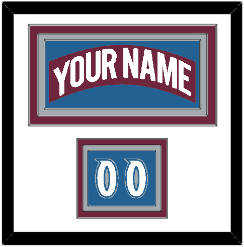 Colorado Nameplate & Number (Shoulder) - Road Burgundy (1999-2001) - Premier Tier 1