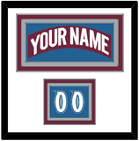 Colorado Nameplate & Number (Shoulder) - Road Burgundy (1999-2001) - Triple Mat 1