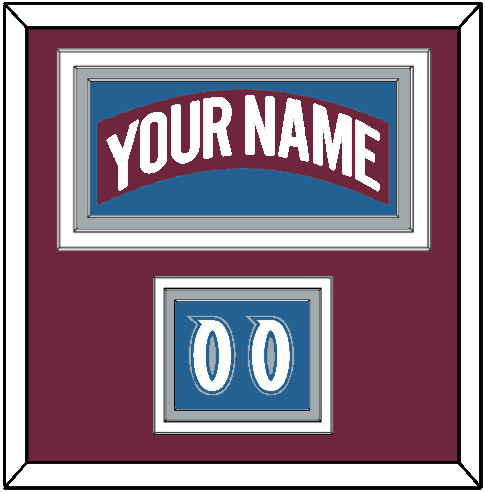 Colorado Nameplate & Number (Shoulder) - Road Burgundy (1999-2001) - Premier Tier 2