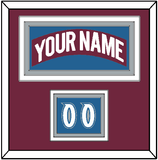 Colorado Nameplate & Number (Shoulder) - Road Burgundy (1999-2001) - Triple Mat 2