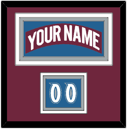 Colorado Nameplate & Number (Shoulder) - Road Burgundy (1999-2001) - Premier Tier 2