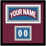 Colorado Nameplate & Number (Shoulder) - Road Burgundy (1999-2001) - Triple Mat 2