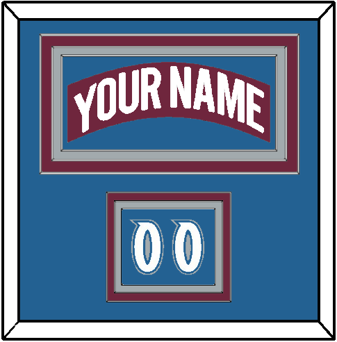 Colorado Nameplate & Number (Shoulder) - Road Burgundy (1999-2001) - Premier Tier 3