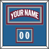 Colorado Nameplate & Number (Shoulder) - Road Burgundy (1999-2001) - Triple Mat 3