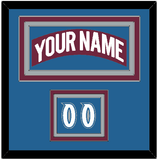 Colorado Nameplate & Number (Shoulder) - Road Burgundy (1999-2001) - Triple Mat 3