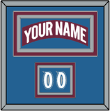 Colorado Nameplate & Number (Shoulder) - Road Burgundy (1999-2001) - Triple Mat 3