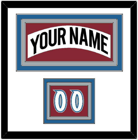 Colorado Nameplate & Number (Shoulder) - Home White (1995-1996) - Premier Tier 1