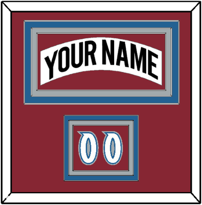 Colorado Nameplate & Number (Shoulder) - Home White (1995-1996) - Premier Tier 2