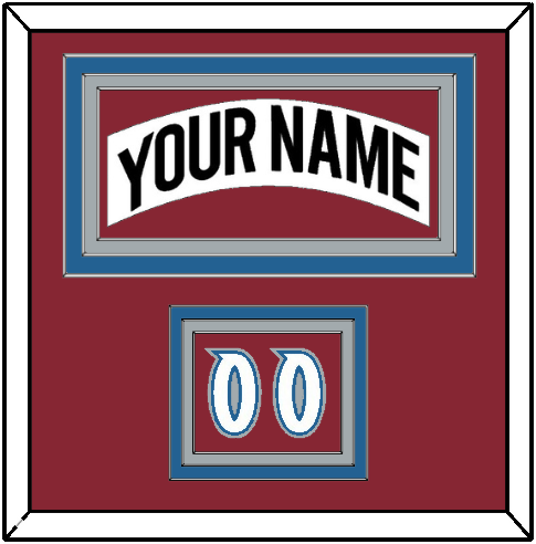 Colorado Nameplate & Number (Shoulder) - Home White (1995-1996) - Premier Tier 2
