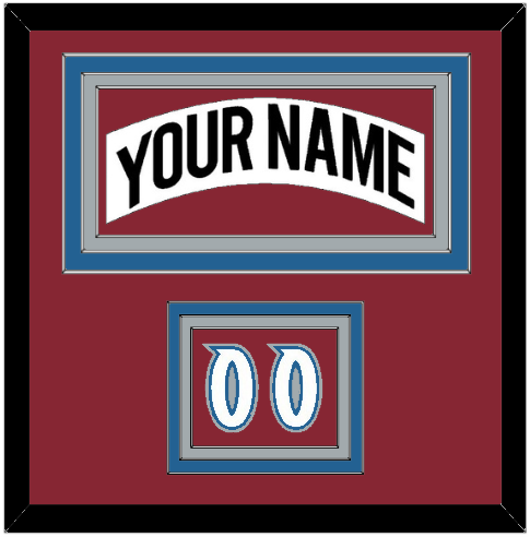 Colorado Nameplate & Number (Shoulder) - Home White (1995-1996) - Premier Tier 2