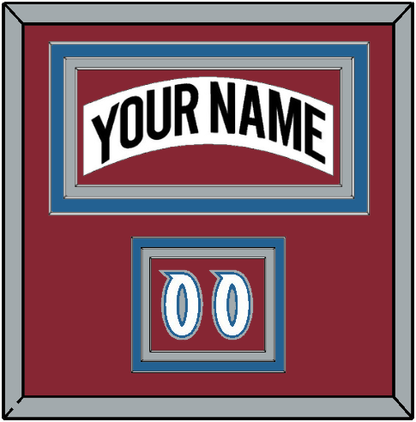 Colorado Nameplate & Number (Shoulder) - Home White (1995-1996) - Premier Tier 2