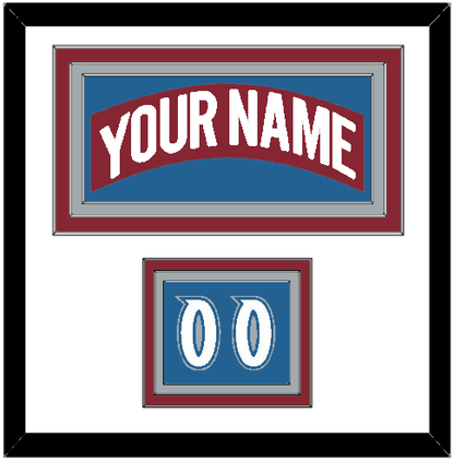 Colorado Nameplate & Number (Shoulder) - Road Burgundy (1995-1996) - Premier Tier 1
