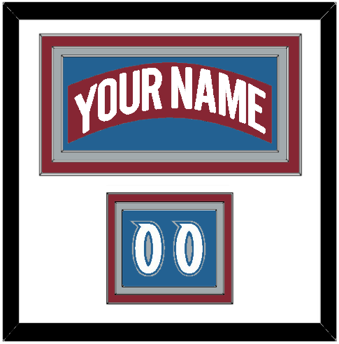 Colorado Nameplate & Number (Shoulder) - Road Burgundy (1995-1996) - Premier Tier 1