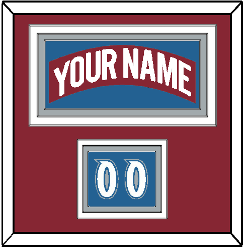Colorado Nameplate & Number (Shoulder) - Road Burgundy (1995-1996) - Premier Tier 2