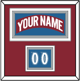 Colorado Nameplate & Number (Shoulder) - Road Burgundy (1995-1996) - Triple Mat 2