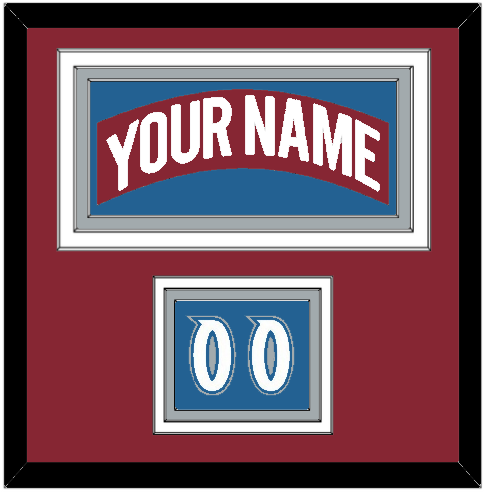 Colorado Nameplate & Number (Shoulder) - Road Burgundy (1995-1996) - Premier Tier 2