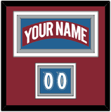 Colorado Nameplate & Number (Shoulder) - Road Burgundy (1995-1996) - Triple Mat 2