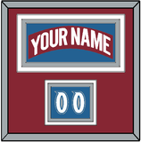 Colorado Nameplate & Number (Shoulder) - Road Burgundy (1995-1996) - Triple Mat 2