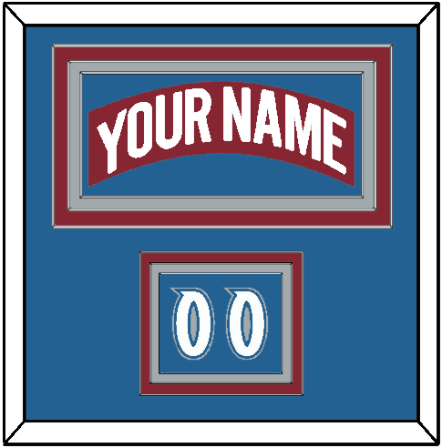 Colorado Nameplate & Number (Shoulder) - Road Burgundy (1995-1996) - Premier Tier 3