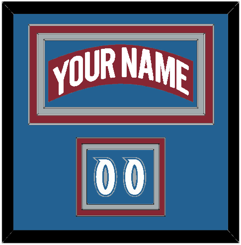 Colorado Nameplate & Number (Shoulder) - Road Burgundy (1995-1996) - Premier Tier 3