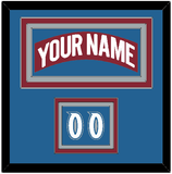 Colorado Nameplate & Number (Shoulder) - Road Burgundy (1995-1996) - Triple Mat 3