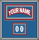Colorado Nameplate & Number (Shoulder) - Road Burgundy (1995-1996) - Triple Mat 3