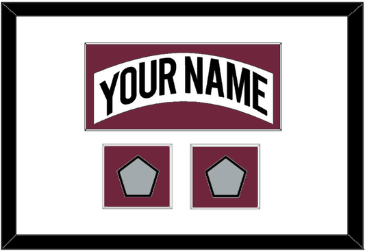 Colorado Nameplate & 2 Stanley Cup Finals Patches - Home White (1999-2001) - Essential Tier 1