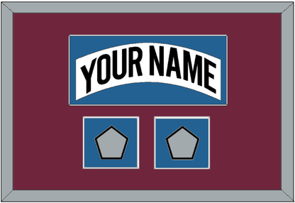 Colorado Nameplate & 2 Stanley Cup Finals Patches - Home White (1999-2001) - Essential Tier 2