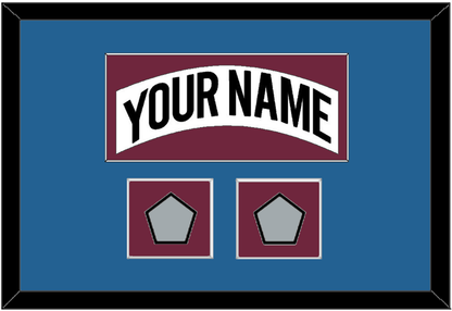 Colorado Nameplate & 2 Stanley Cup Finals Patches - Home White (1999-2001) - Essential Tier 3