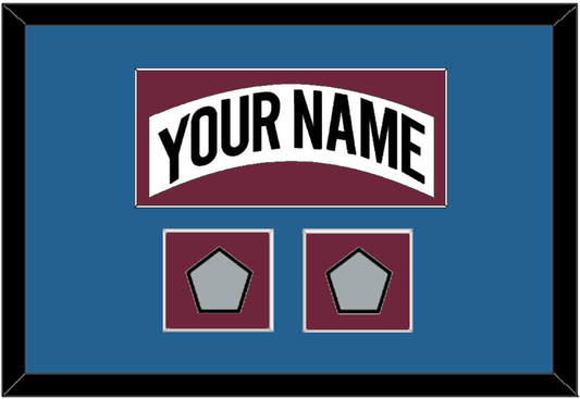 Colorado Nameplate & 2 Stanley Cup Finals Patches - Home White (1999-2001) - Essential Tier 3
