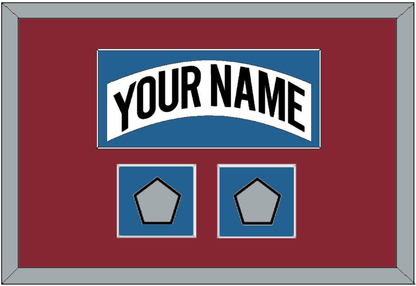 Colorado Nameplate & 2 Stanley Cup Finals Patches - Home White (1995-1996) - Essential Tier 2