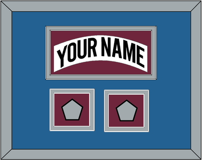 Colorado Nameplate & 2 Stanley Cup Finals Patches - Home White (1999-2001) - Signature Tier 4