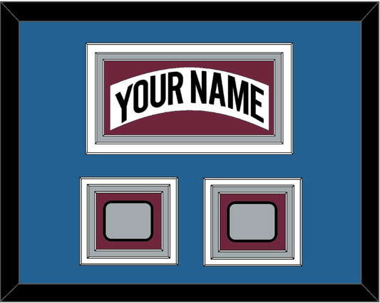 Colorado Nameplate & 2 Stanley Cup Finals Patches - Home White (1999-2001) - Premier Tier 4