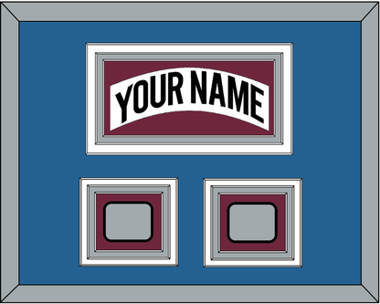 Colorado Nameplate & 2 Stanley Cup Finals Patches - Home White (1999-2001) - Premier Tier 4