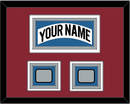 Colorado Nameplate & 2 Stanley Cup Finals Patches - Home White (1995-1996) - Premier Tier 3