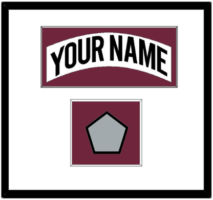Colorado Nameplate & Stanley Cup Finals Patch - Home White (1999-2001) - Essential Tier 1