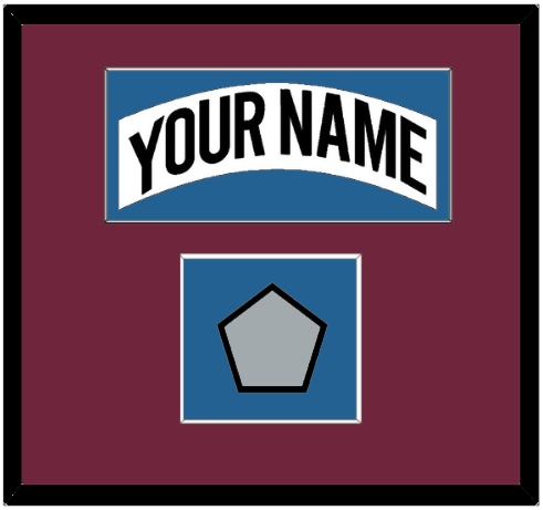 Colorado Nameplate & 2001 Stanley Cup Champions Patch - Home White (1999-2001) - Essential Tier 2