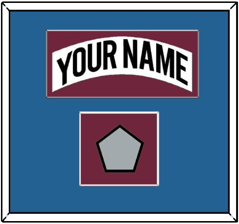Colorado Nameplate & 2001 Stanley Cup Champions Patch - Home White (1999-2001) - Essential Tier 3