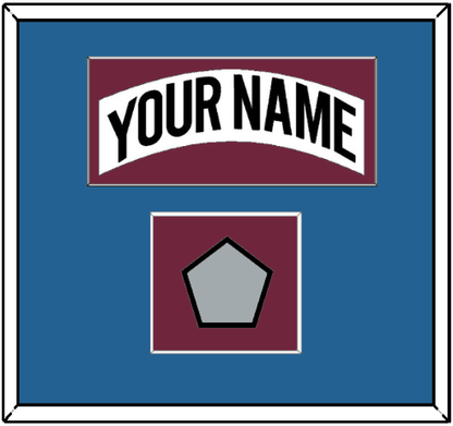 Colorado Nameplate & 2001 Stanley Cup Champions Patch - Home White (1999-2001) - Essential Tier 3
