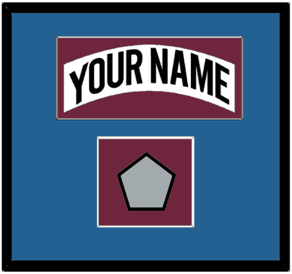 Colorado Nameplate & 2001 Stanley Cup Champions Patch - Home White (1999-2001) - Essential Tier 3