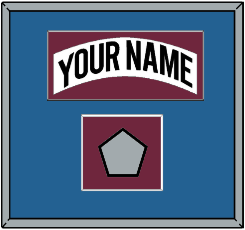 Colorado Nameplate & 2001 Stanley Cup Champions Patch - Home White (1999-2001) - Essential Tier 3