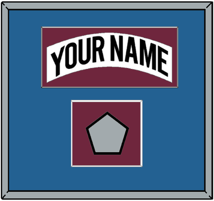 Colorado Nameplate & 2001 Stanley Cup Champions Patch - Home White (1999-2001) - Essential Tier 3
