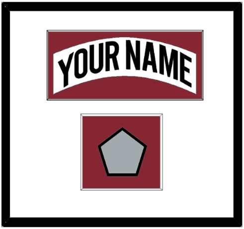 Colorado Nameplate & Stanley Cup Finals Patch - Home White (1995-1996) - Essential Tier 1
