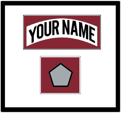 Colorado Nameplate & Stanley Cup Finals Patch - Home White (1995-1996) - Essential Tier 1