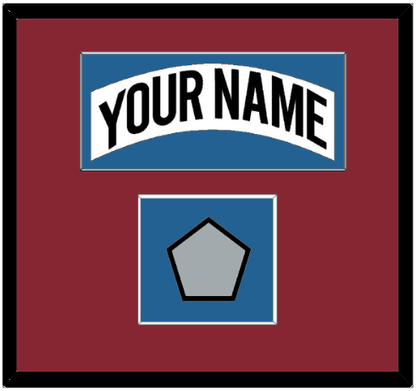 Colorado Nameplate & Stanley Cup Finals Patch - Home White (1995-1996) - Essential Tier 2